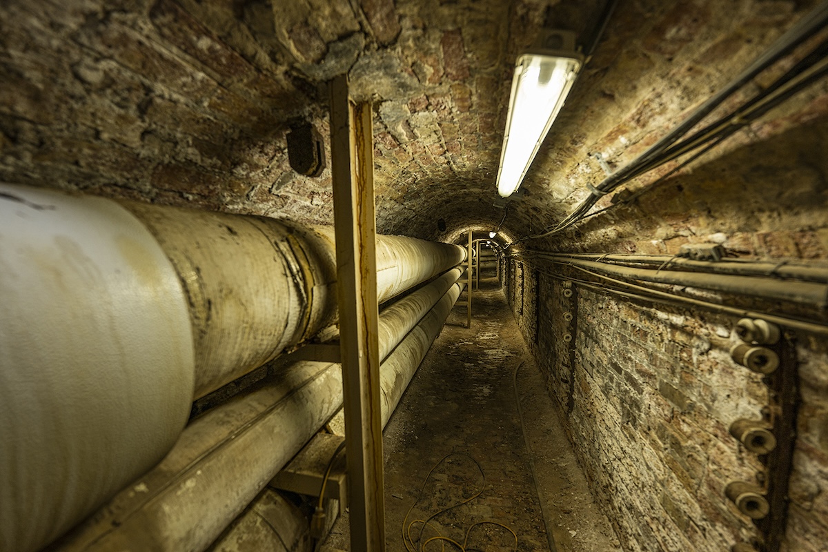 UW–Madison underground steam tunnel.